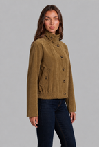 Anna Suede Bomber Jacket Audrey Calvero