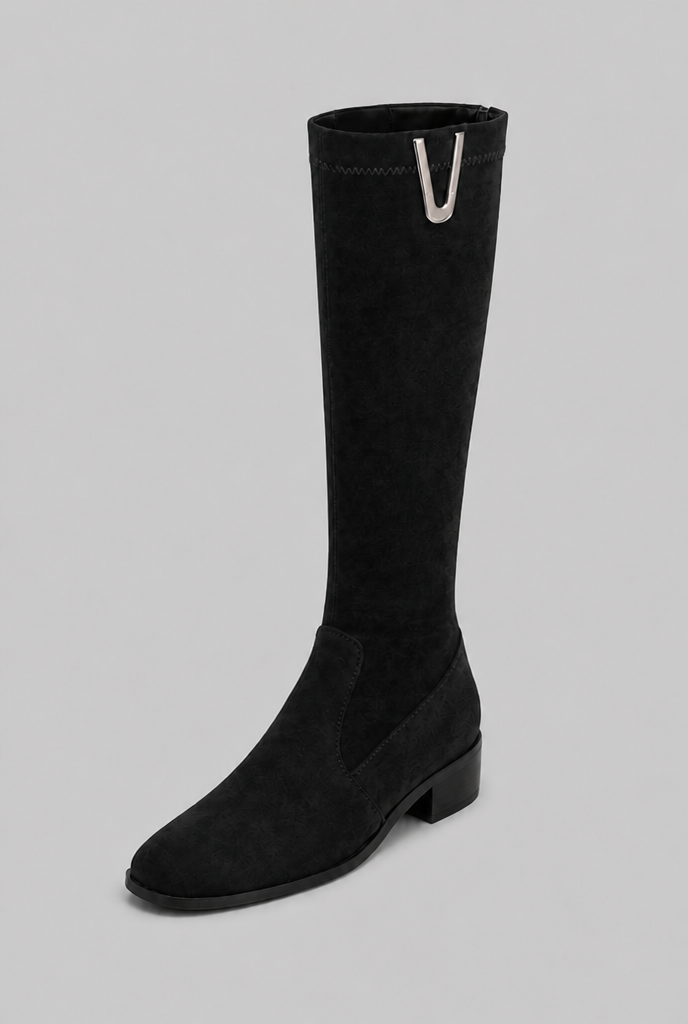 Knee-High Buckle Boots Audrey Calvero