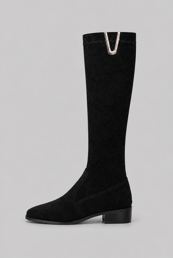 Knee-High Buckle Boots Audrey Calvero
