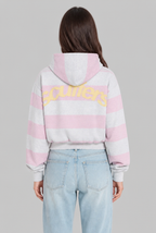 Striped Zip Up Hoodie Audrey Calvero