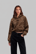 Leopard Print Hoodie Audrey Calvero