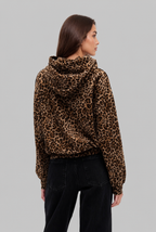 Leopard Print Hoodie Audrey Calvero