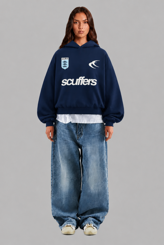 Oversized Boxy Graphic Hoodie Audrey Calvero