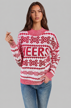 Cheers Fair Isle Christmas Jumper Audrey Calvero