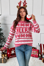 Cheers Fair Isle Christmas Jumper Audrey Calvero