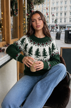 Pine Tree Fair Isle Christmas Jumper Audrey Calvero