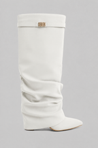 Slouchy Suede Knee High Boots Noor Laurent