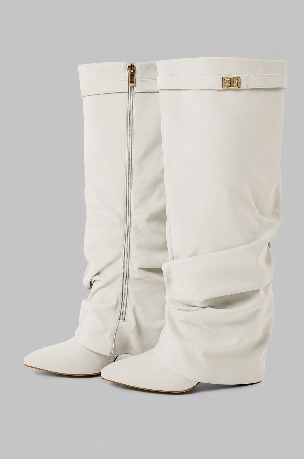 Slouchy Suede Knee High Boots Noor Laurent