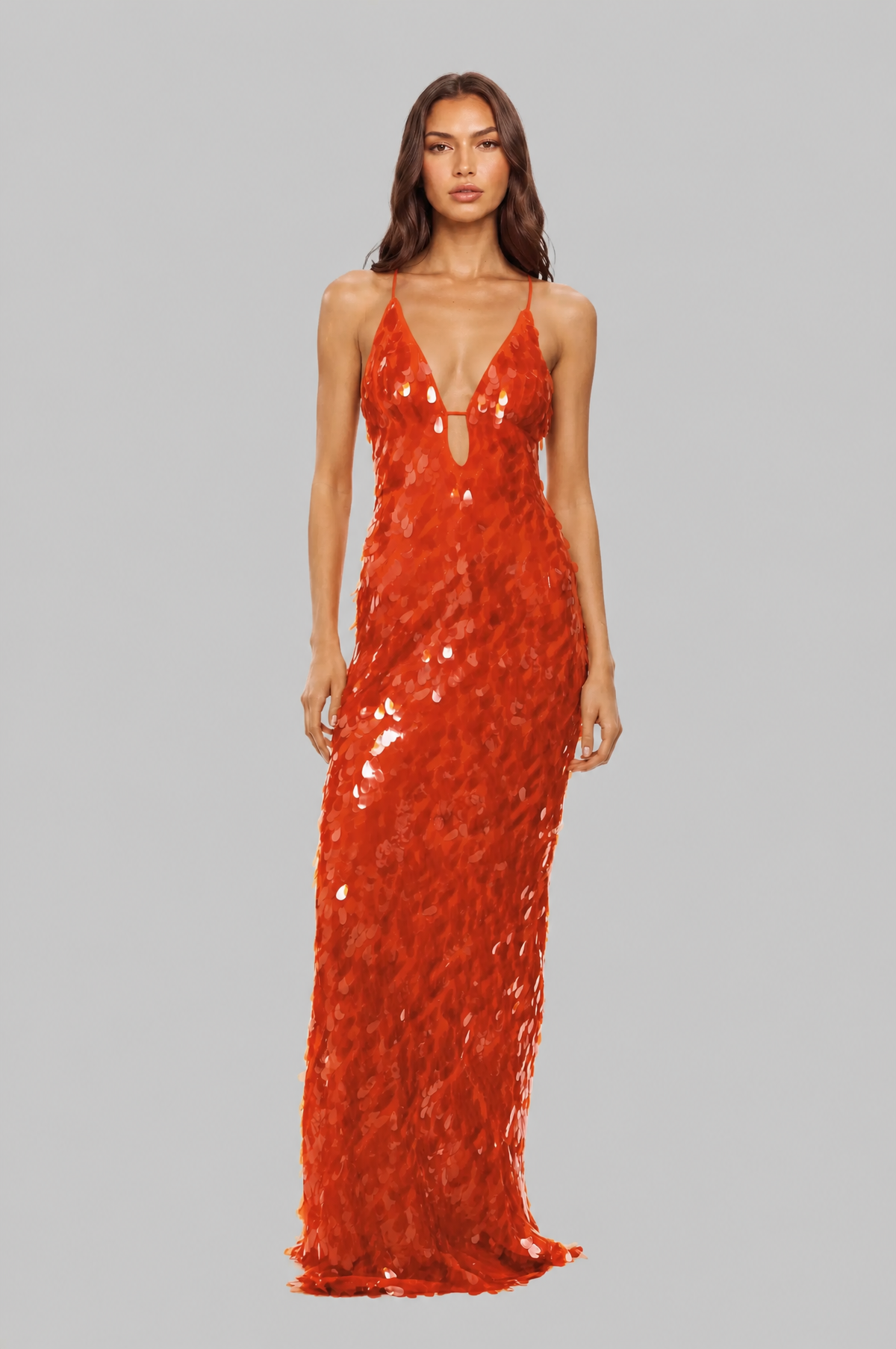 Teardrop Sequin Maxi Dress Audrey Calvero