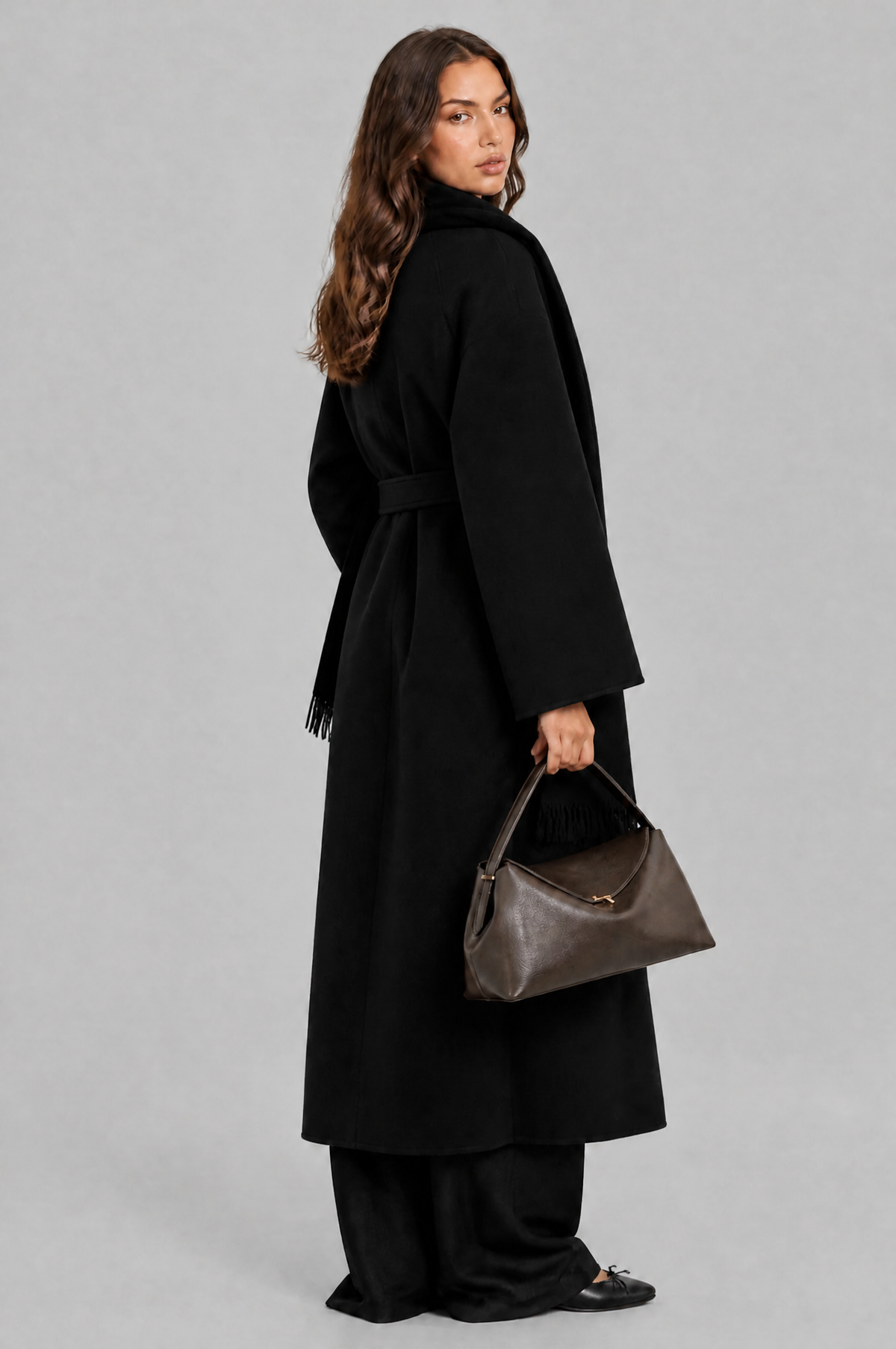 Abella Scarf Trench Coat Audrey Calvero