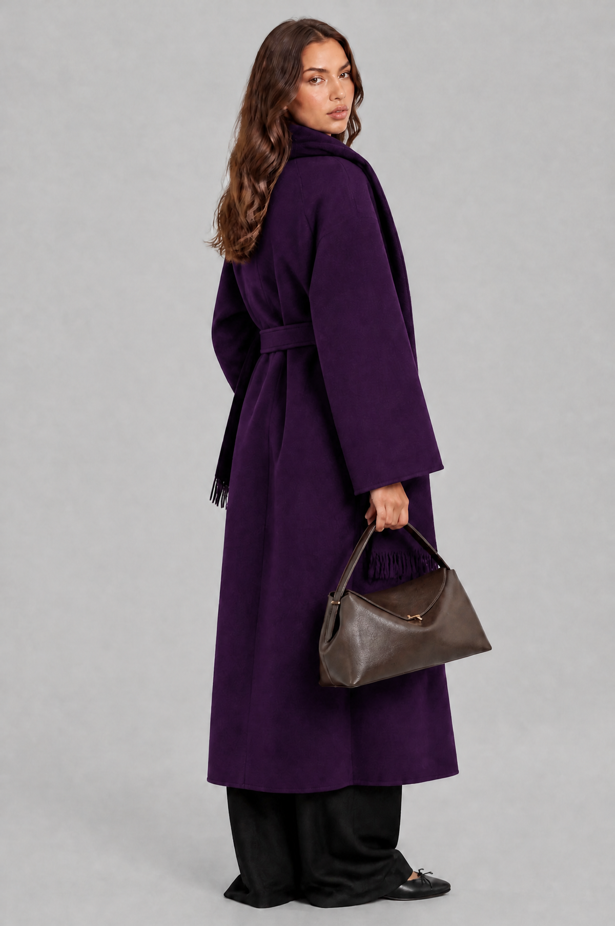 Abella Scarf Trench Coat Audrey Calvero